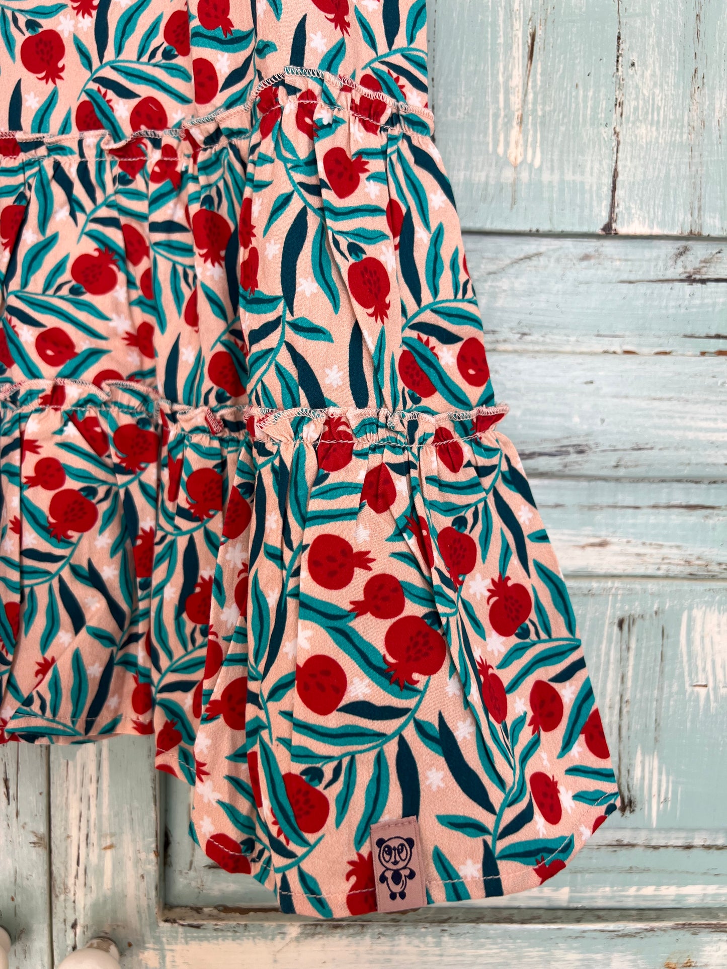 Iris dress in pomegranate