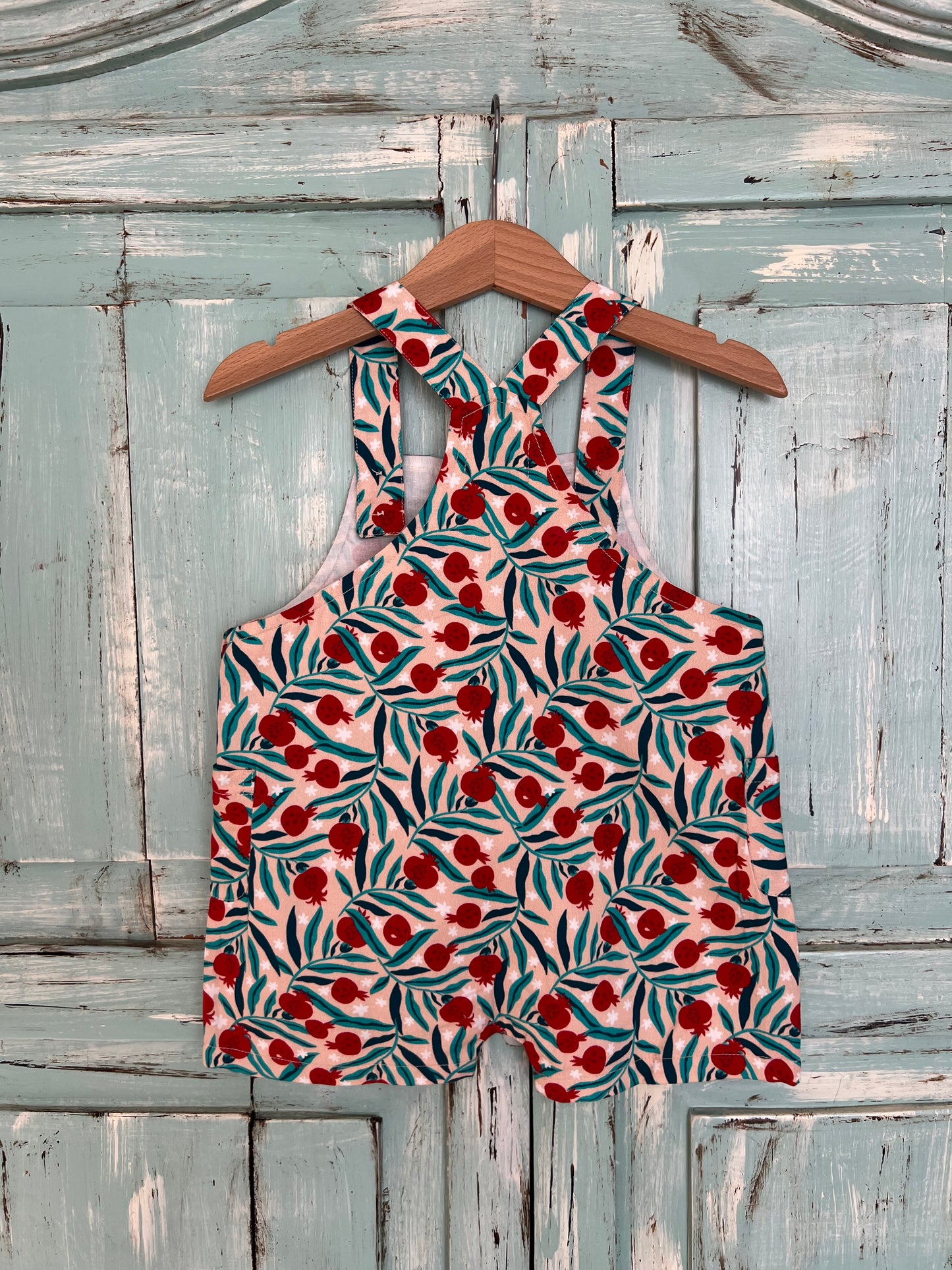 Lucy romper in pomegranate