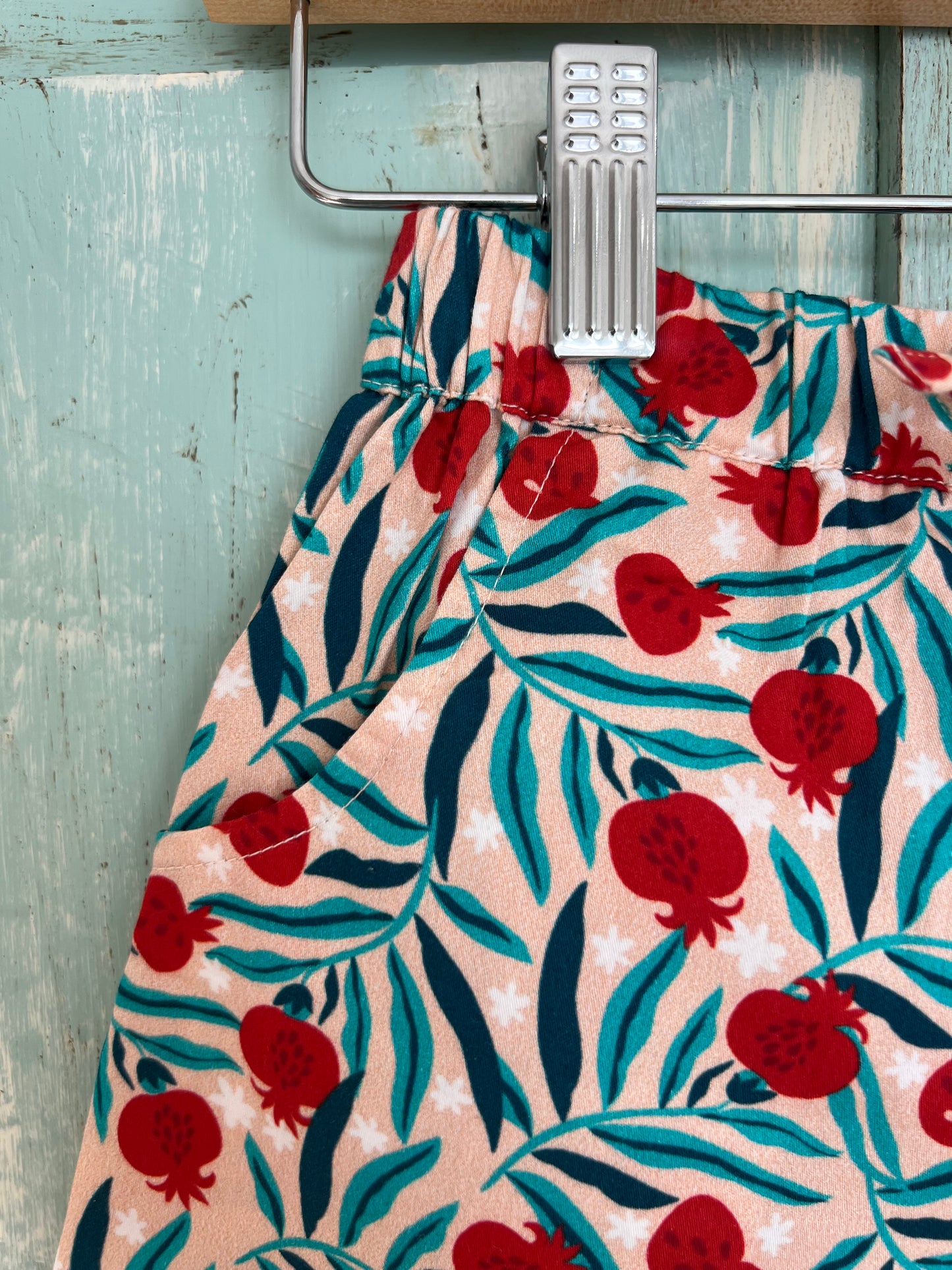 Valentino shorts in pomegranate