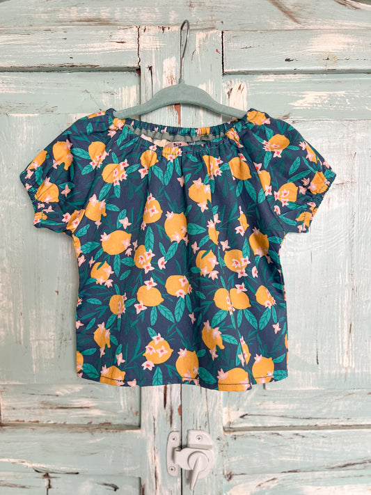 Amalfina top in lemon