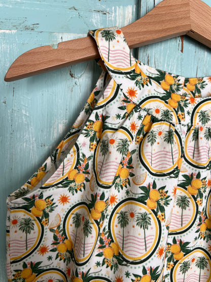 Iris dress in palms