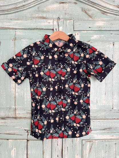 Romeo shirt in strawberry