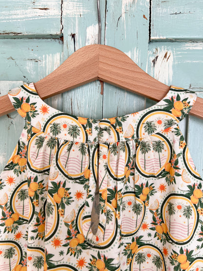 Iris dress in palms