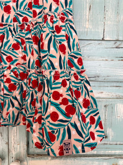 Iris dress in pomegranate
