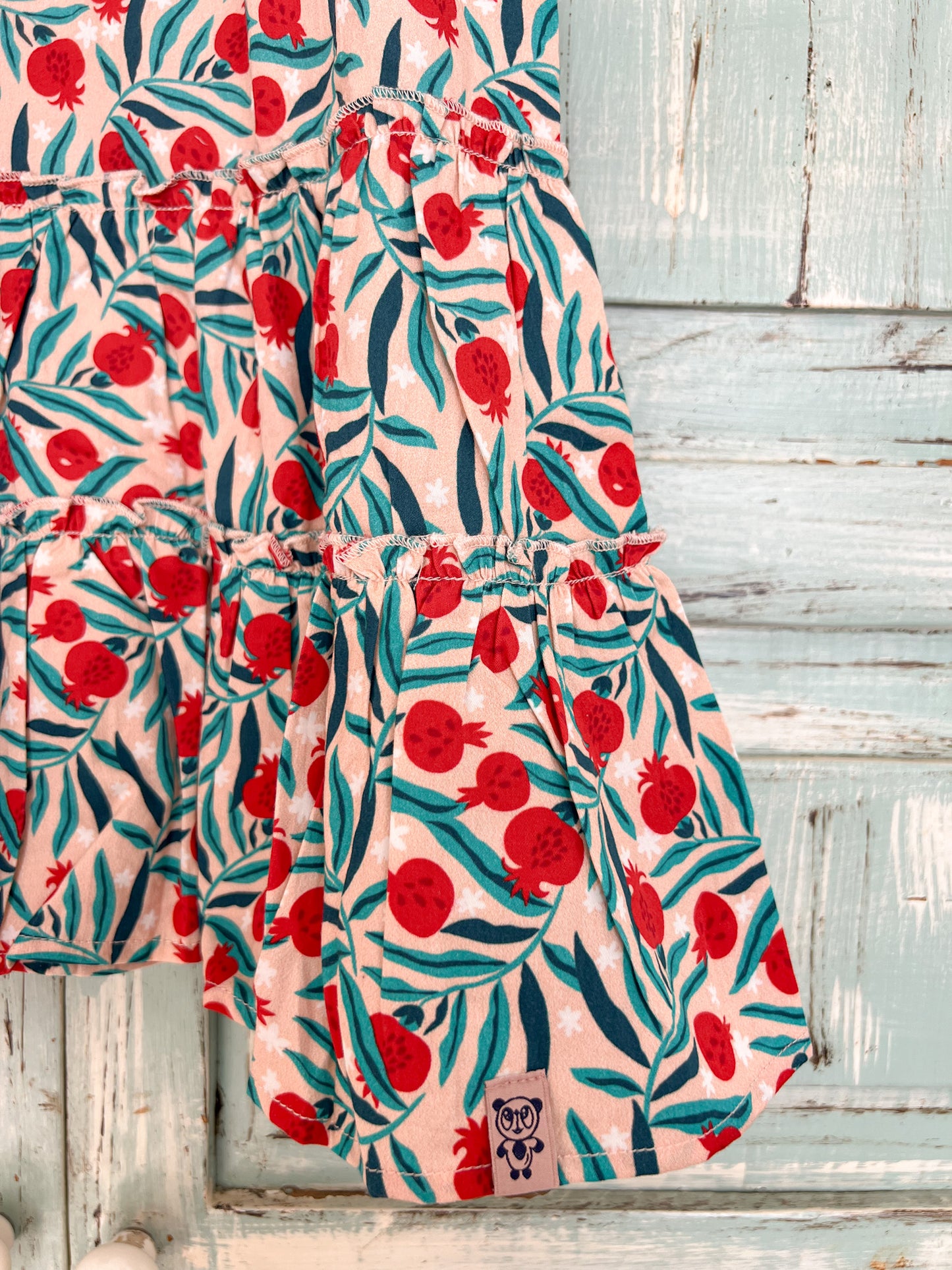 Iris dress in pomegranate