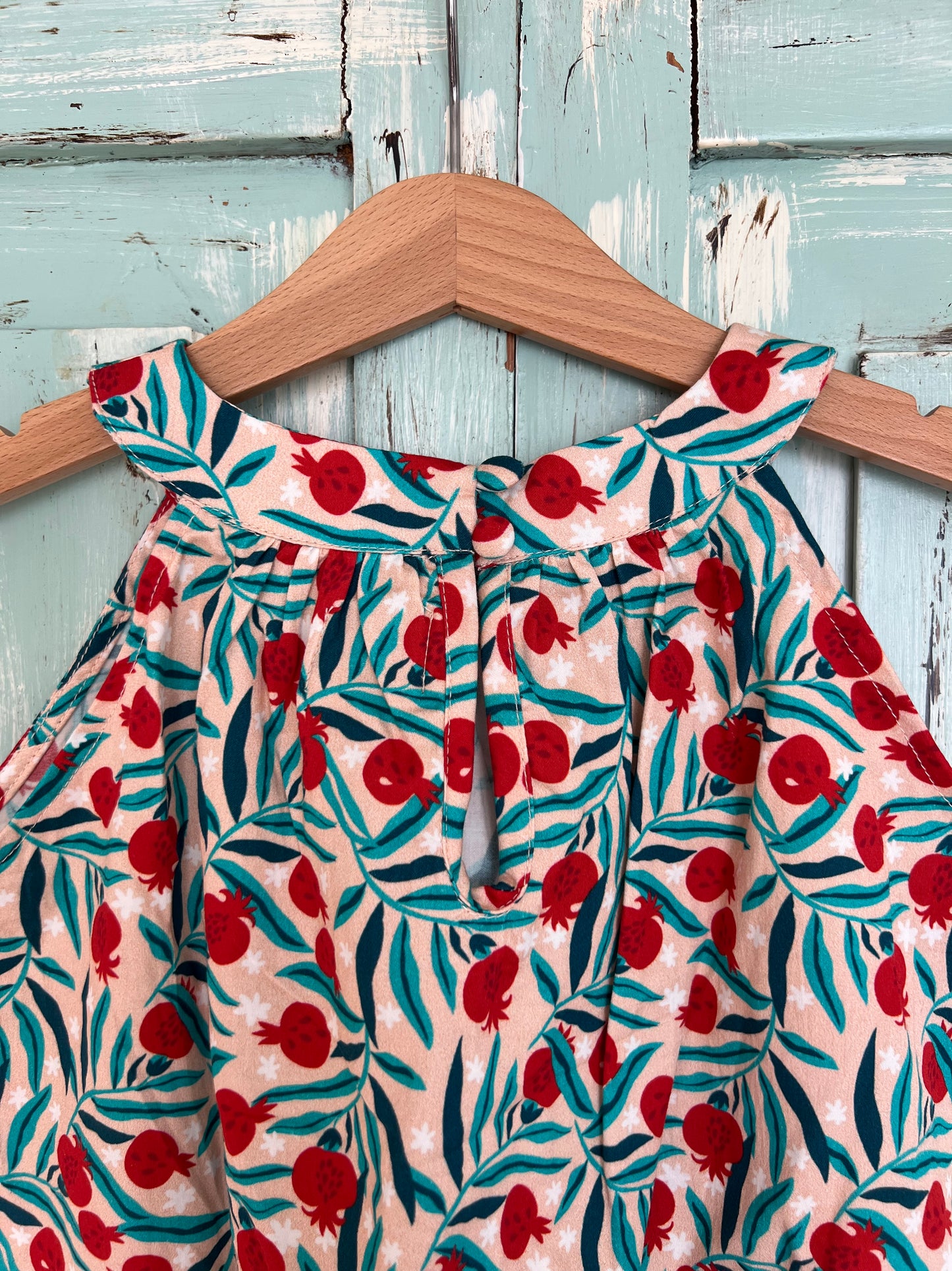 Iris dress in pomegranate