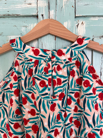 Iris dress in pomegranate