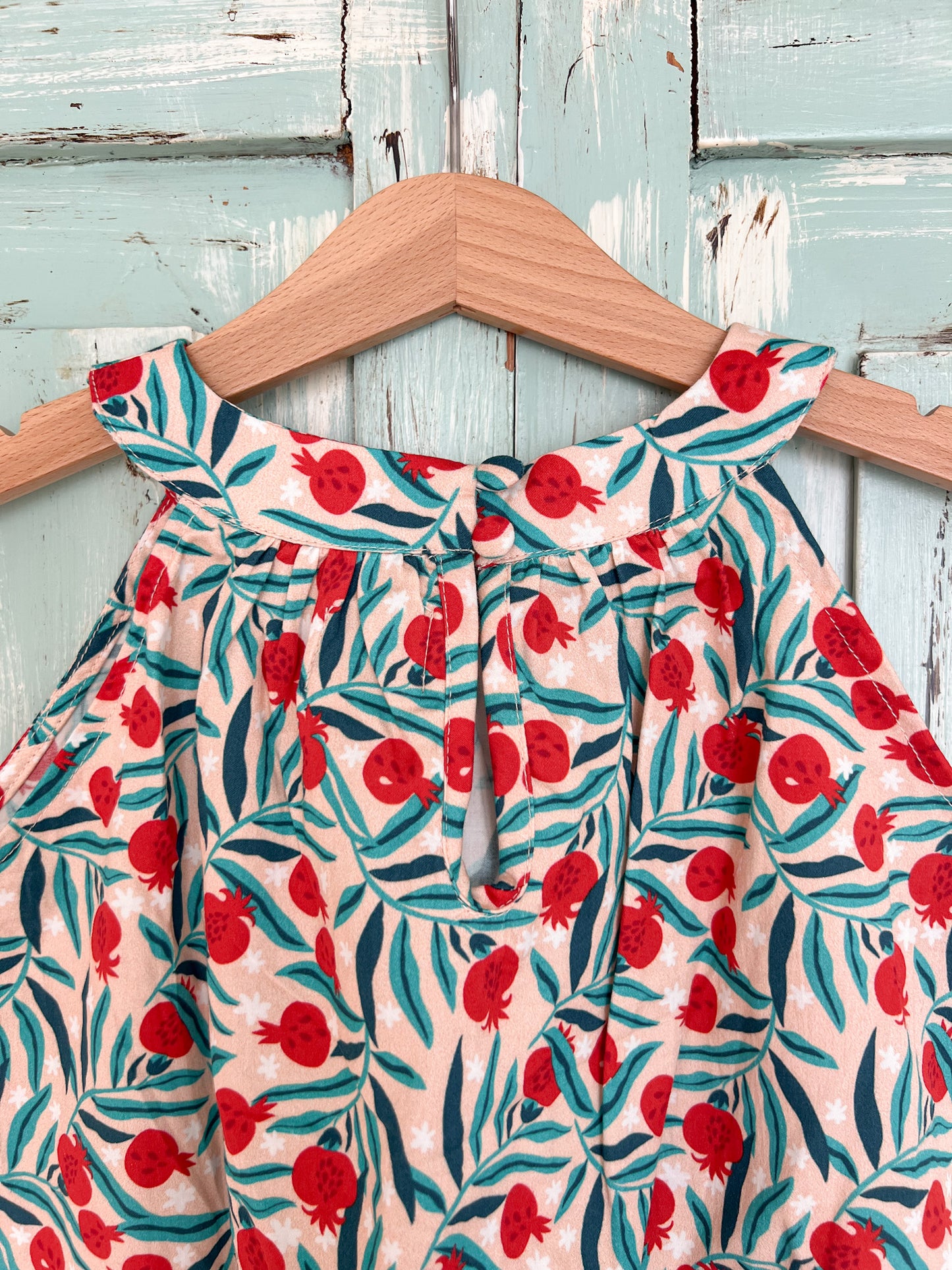 Iris dress in pomegranate
