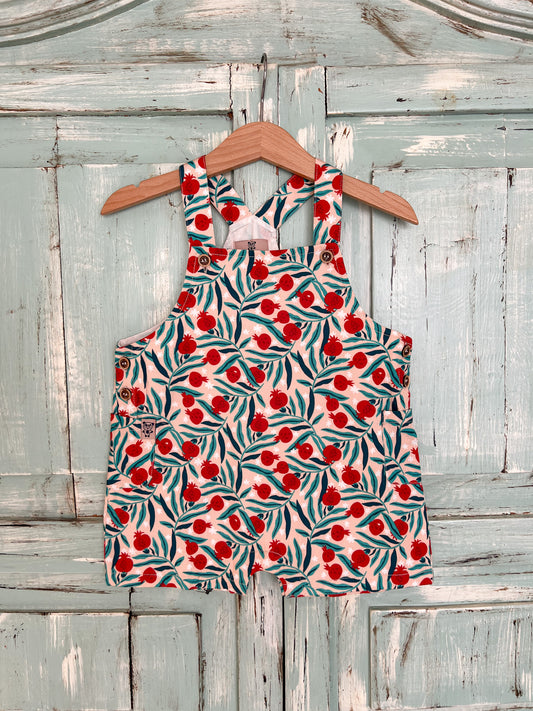 Lucy romper in pomegranate