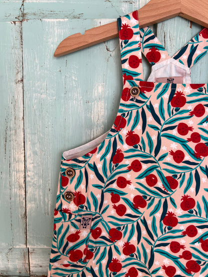 Lucy romper in pomegranate