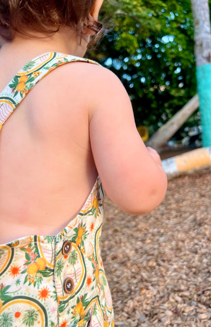 Lucy romper in palms